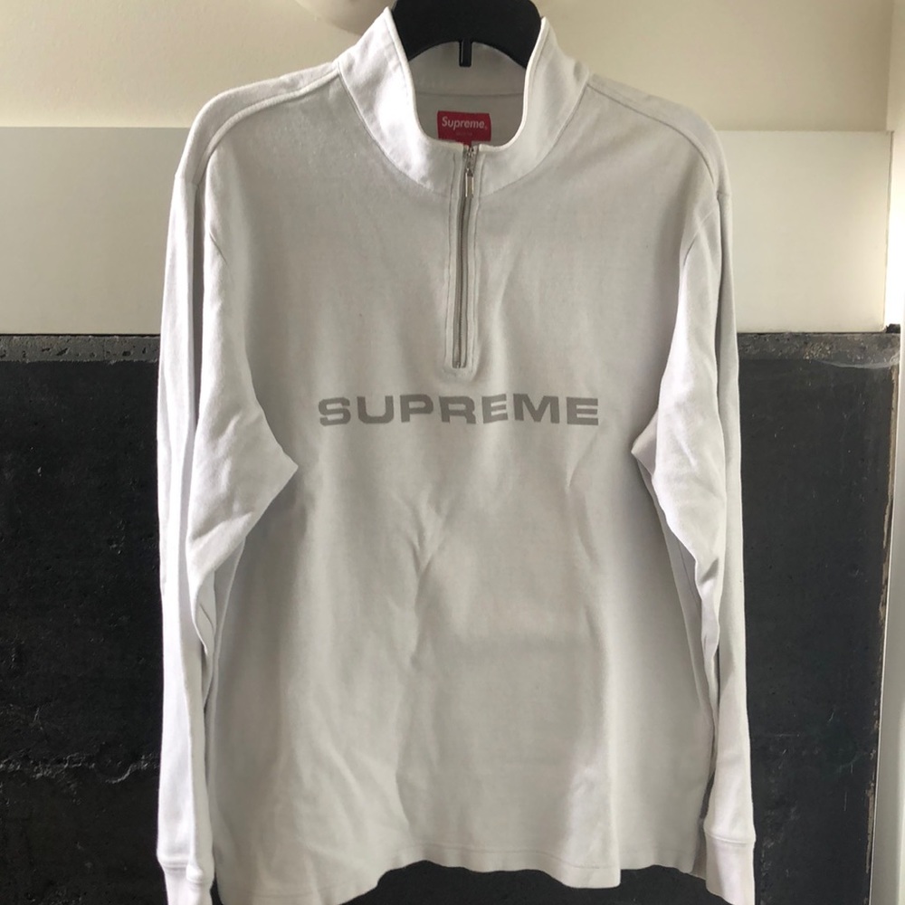 White Supreme QuarterZip
